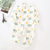Baby-Schlafanzug Frosch, flache Nähte und weiches Material, Baby-Pyjama zum Einkuscheln, Vorderansicht