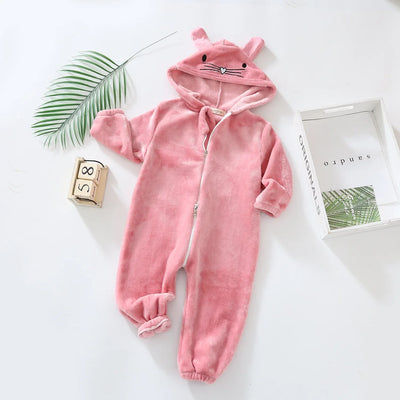 Baby-Schlafanzug Hase Rosa