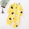 Baby-Schlafanzug mit Frontöffnung, flache Nähte und weiches Material, Baby-Pyjama zum Einkuscheln, Vorderansicht