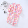 Baby-Schlafanzug Samt, flache Nähte und weiches Material, Baby-Pyjama zum Einkuscheln, Vorderansicht
