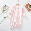 Baby-Schlafanzug Sweat, flache Nähte und weiches Material, Baby-Pyjama zum Einkuscheln, Vorderansicht