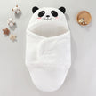 Babyschlafsack Panda, flache Nähte und weiches Material, Baby-Pyjama zum Einkuscheln, Vorderansicht