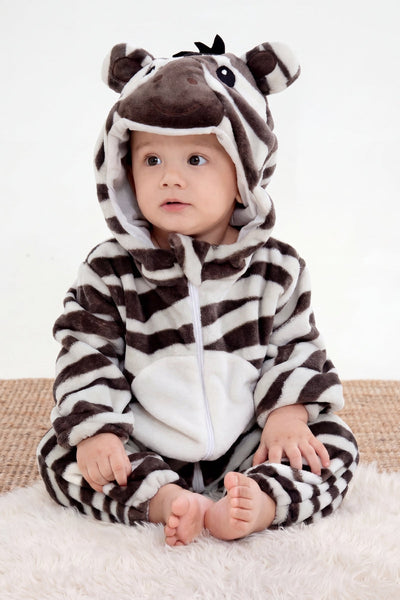 Einteiler Schlafanzug Baby Zebra