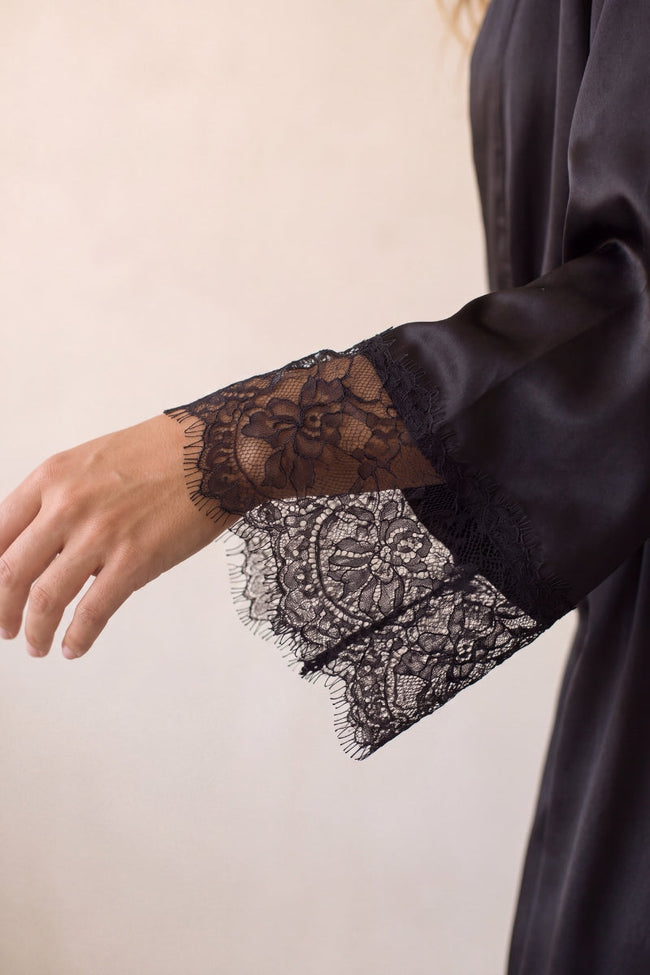 Negligé-Set mit Kimono, Negligé-Set mit Kimono für Damen, weich und warm für gemütliche Stunden zu Hause