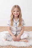 Kinder-Schlafanzug Kawaii Mädchen, flache Nähte, Kinder-Pyjama für Mädchen zum Einkuscheln, Vorderansicht