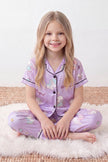 Kinder-Schlafanzug Kawaii Mädchen, flache Nähte, Kinder-Pyjama für Mädchen zum Einkuscheln, Rückansicht
