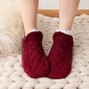 Kuschelsocken Bouclé, flauschiges Material, warme Kuschelsocken zum Einkuscheln, Vorderansicht