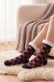Kuschelsocken Norweger, flauschiges Material, warme Kuschelsocken zum Einkuscheln, Vorderansicht
