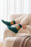 Kuschelsocken Weihnachten, flauschiges Material, warme Kuschelsocken zum Einkuscheln, Vorderansicht