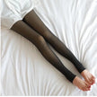 Thermo-Strumpfhose Fleece, weiches Material, Nachtwäsche zum Wohlfühlen zum Einkuscheln, Rückansicht