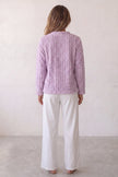 Fleecejacke Mauve, Fleecejacke in Mauve für Damen, weich und warm für gemütliche Stunden zu Hause